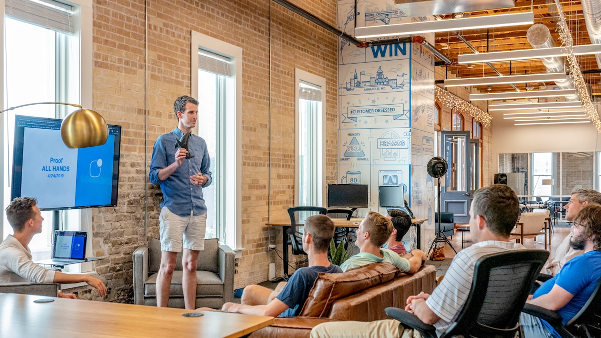 Aspiring entrepreneur mapping out business plan